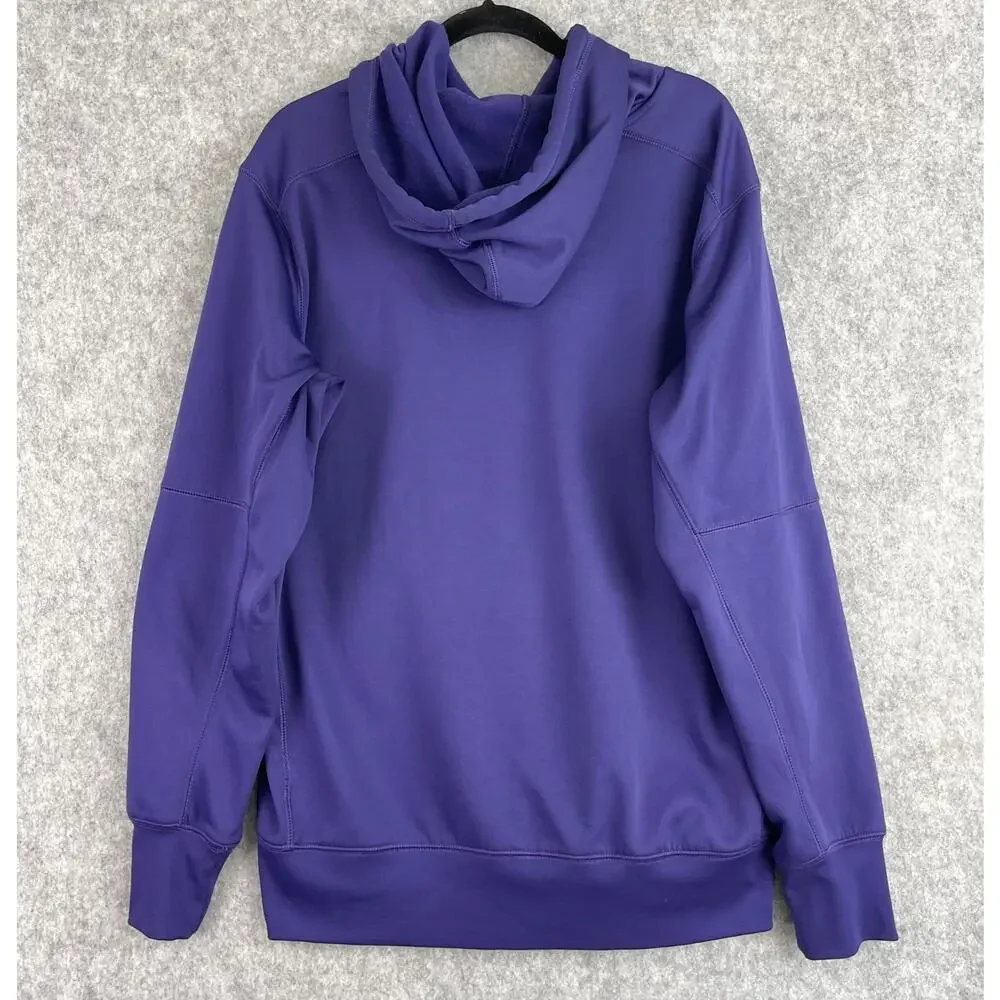 Nike Kansas State Wildcats Hoodie Mens Large Purple Therma Fit‎ Circuit Pullover